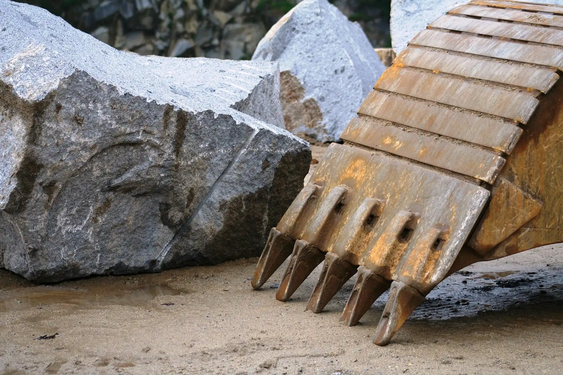 Excavator at Quarry